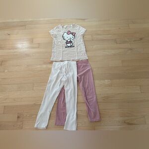 H&M Kids Matching Set - White and Pink